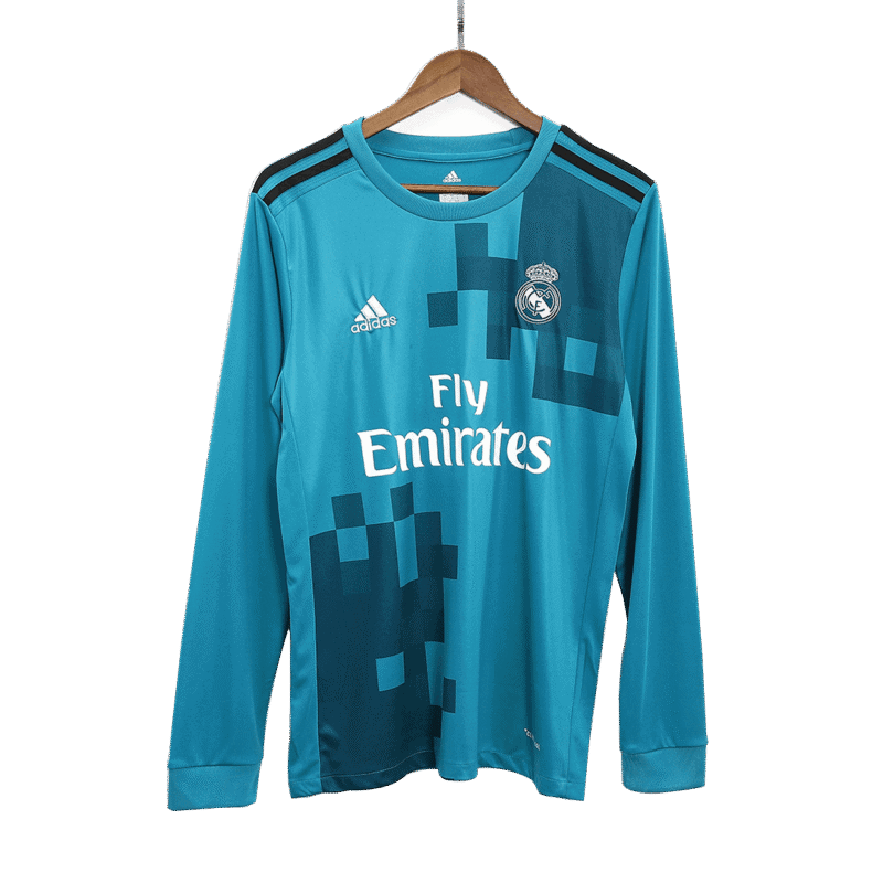 Vintage Soccer Jersey Real Madrid Third Away Long Sleeve 2017/18