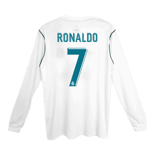 Vintage Soccer Jersey RONALDO #7 Real Madrid Home Long Sleeve 2017/18
