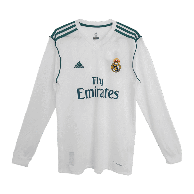 Vintage Soccer Jersey RONALDO #7 Real Madrid Home Long Sleeve 2017/18