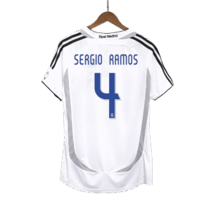 Vintage Soccer Jersey SERGIO RAMOS #4 Real Madrid Home 2006/07