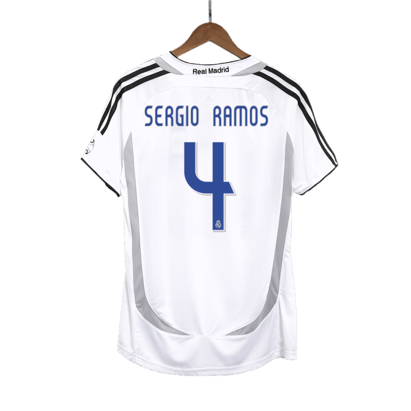Vintage Soccer Jersey SERGIO RAMOS #4 Real Madrid Home 2006/07