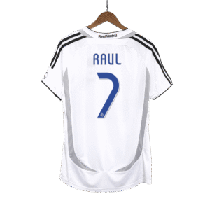 Vintage Soccer Jersey RAUL #7 Real Madrid Home 2006/07