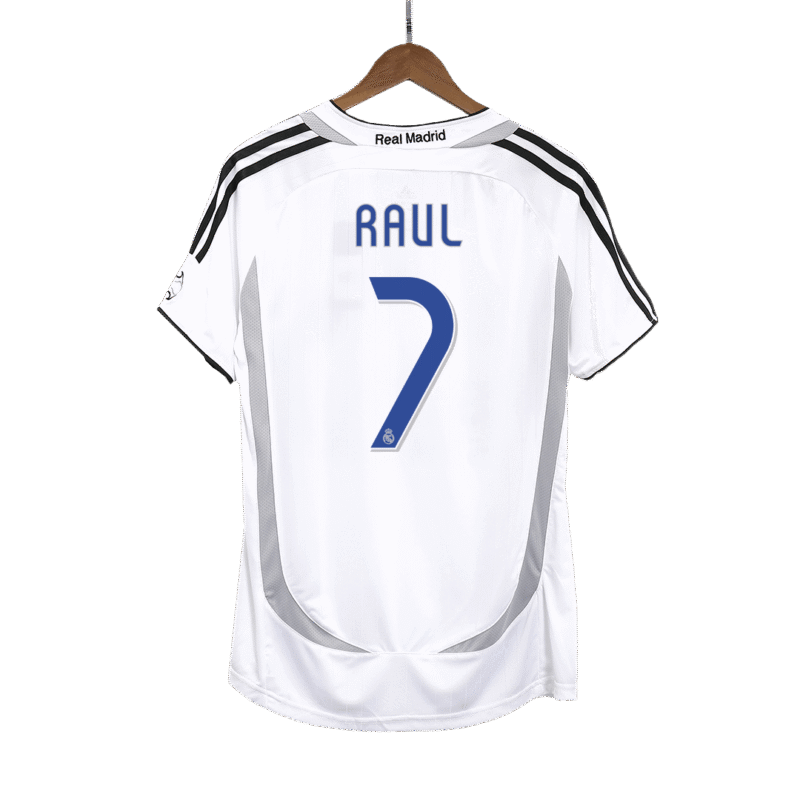 Vintage Soccer Jersey RAUL #7 Real Madrid Home 2006/07