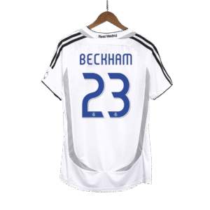 Vintage Soccer Jersey BECKHAM #23 Real Madrid Home 2006/07