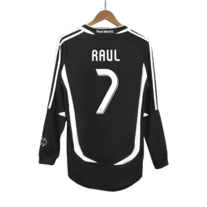Vintage Soccer Jersey RAUL #7 Real Madrid Away Long Sleeve 2006/07