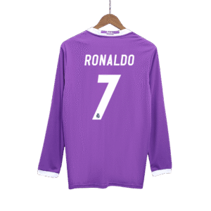 Vintage Soccer Jersey RONALDO #7 Real Madrid Away Long Sleeve 2016/17
