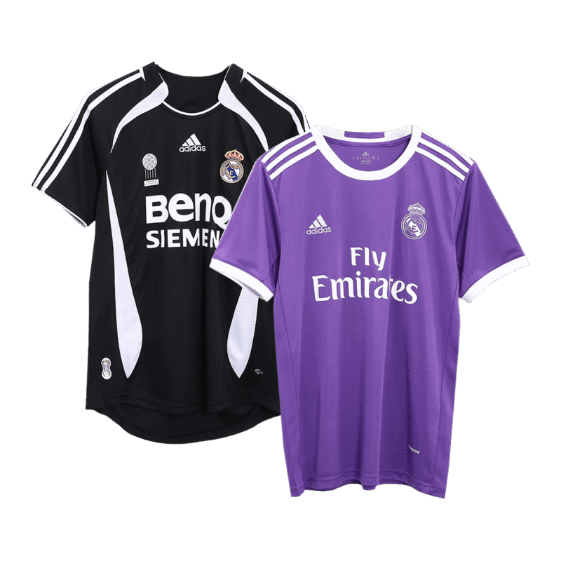 Vintage Jersey Real Madrid Away 2006/07 & Vintage Jersey Real Madrid Away 2016/17
