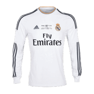 Vintage Soccer Jersey Real Madrid Home Long Sleeve 2013/14 - UCL Final