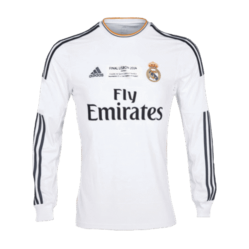 Vintage Soccer Jersey Real Madrid Home Long Sleeve 2013/14 - UCL Final