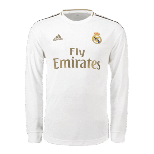 Vintage Soccer Jersey Real Madrid Home Long Sleeve 2019/20