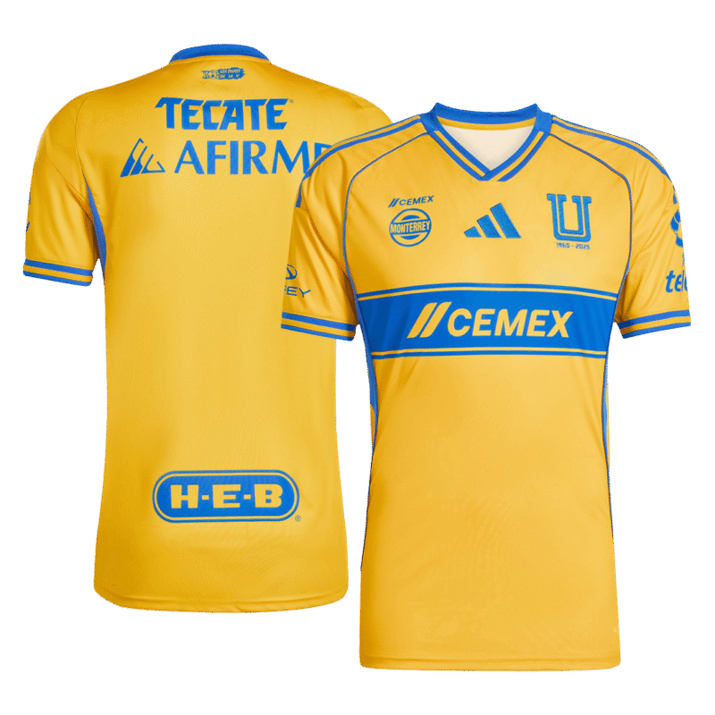 Tigres UANL Home Soccer Jersey 2025/26