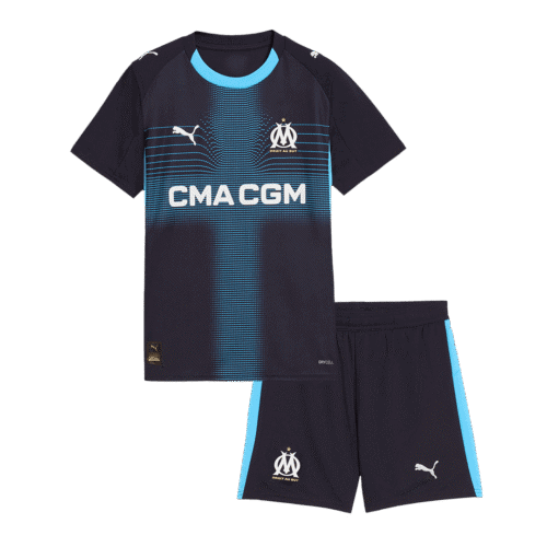 Marseille Away Kids Soccer Jerseys Kit 2025/26