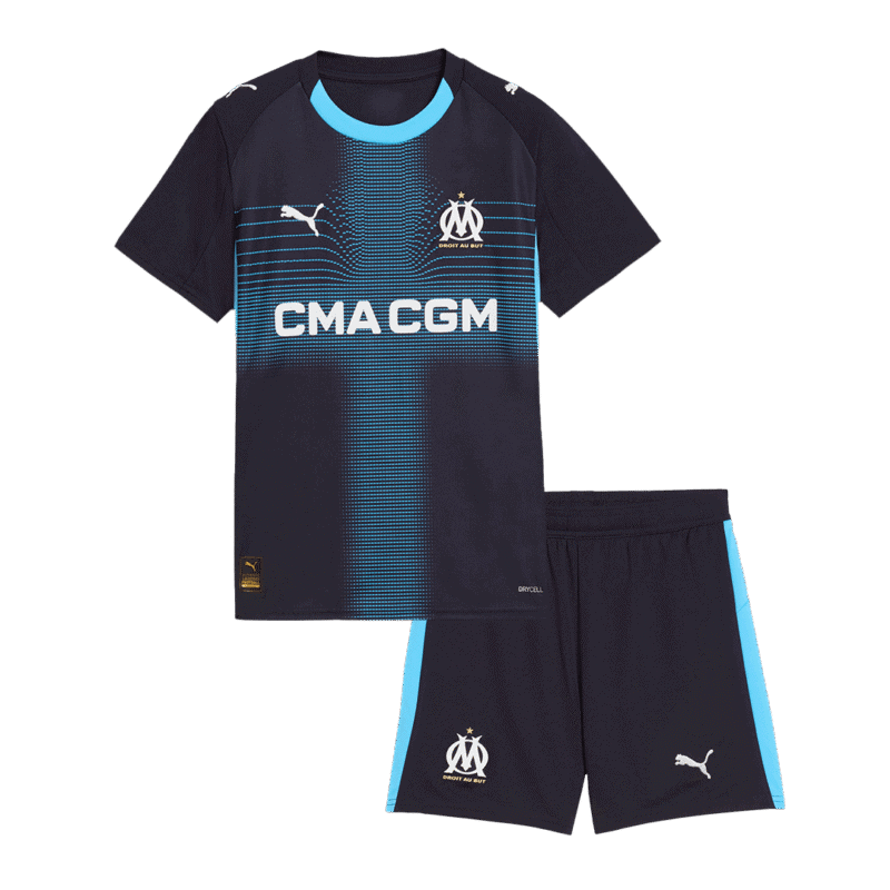 Marseille Away Kids Soccer Jerseys Kit 2025/26