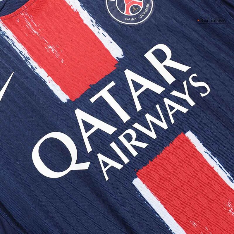 621667_4 PSG CHAMPIONS #25 Home Soccer Jersey Authentic Navy - CHAMPIONS OF EUROPE