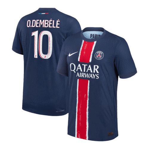 O.DEMBÉLÉ #10 PSG Home Authentic Soccer Jersey 2024/25