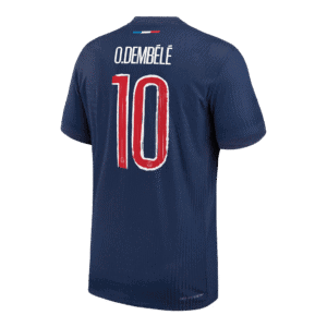 O.DEMBÉLÉ #10 PSG Home Authentic Soccer Jersey 2024/25 - UCL
