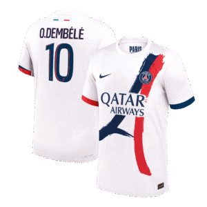 O.DEMBÉLÉ #10 PSG Away Authentic Soccer Jersey 2024/25