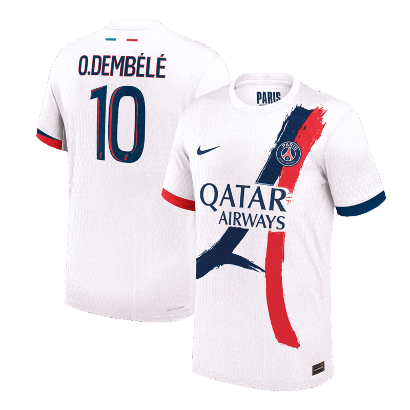 O.DEMBÉLÉ #10 PSG Away Authentic Soccer Jersey 2024/25