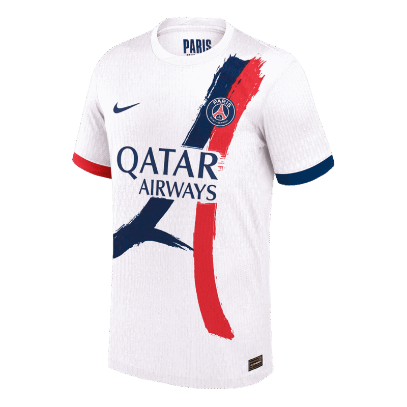 KVARATSKHELIA #7 PSG Away Authentic Soccer Jersey 2024/25