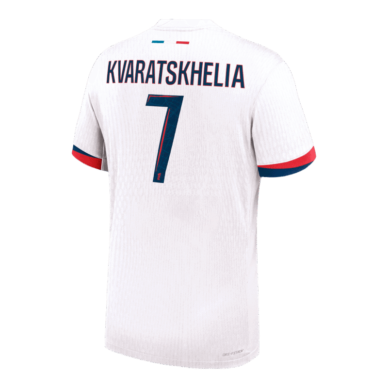 KVARATSKHELIA #7 PSG Away Authentic Soccer Jersey 2024/25