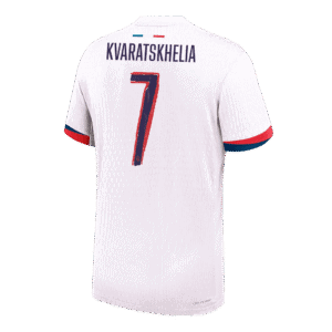 KVARATSKHELIA #7 PSG Away Authentic Soccer Jersey 2024/25 - UCL