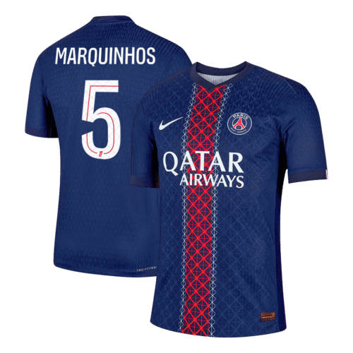 MARQUINHOS #5 PSG Home Authentic Soccer Jersey 2025/26
