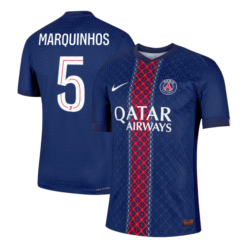 MARQUINHOS #5 PSG Home Authentic Soccer Jersey 2025/26