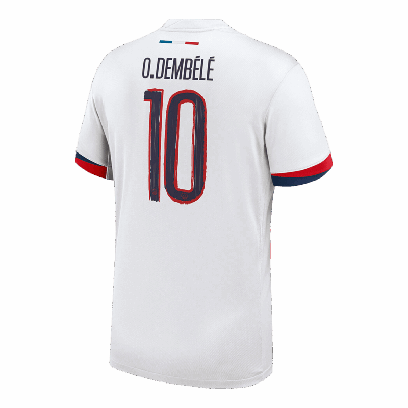 621649_3 PSG O.DEMBÉLÉ #10 Away Jersey - UCL Edition