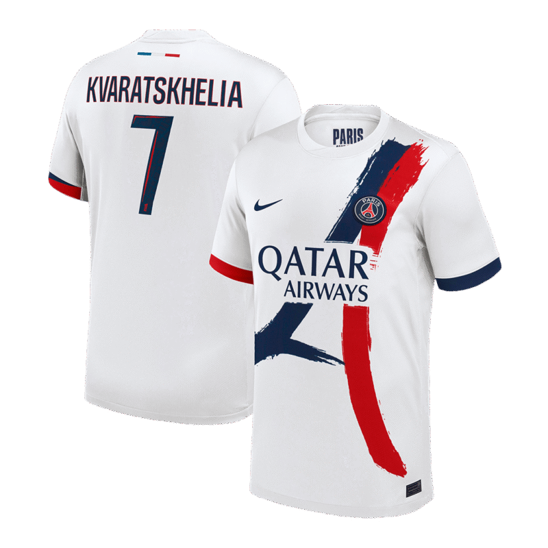 KVARATSKHELIA #7 PSG Away Soccer Jersey 2024/25