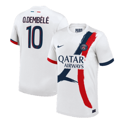 O.DEMBÉLÉ #10 PSG Away Soccer Jersey 2024/25