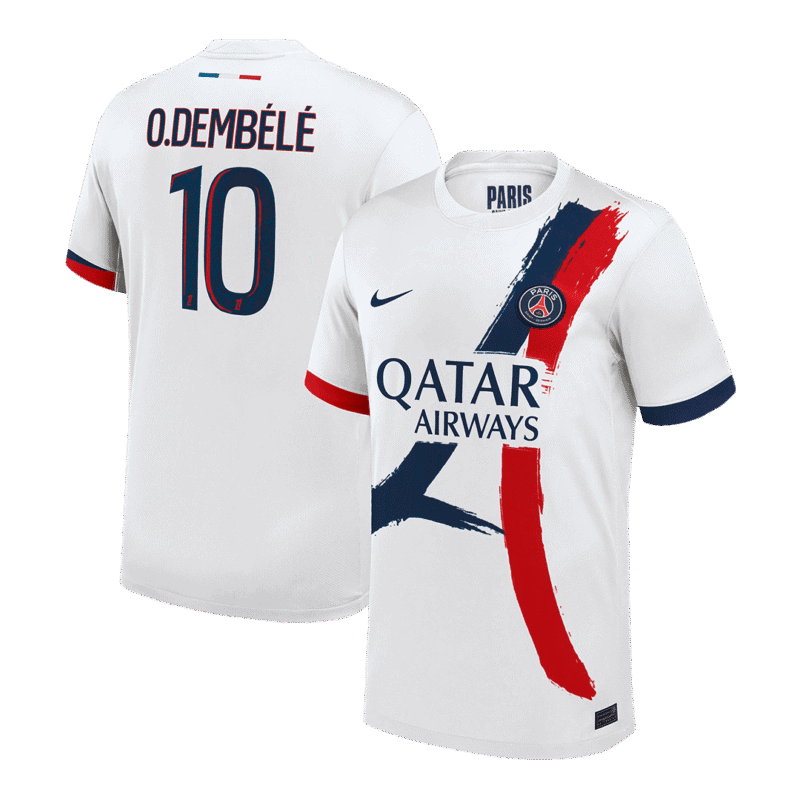 O.DEMBÉLÉ #10 PSG Away Soccer Jersey 2024/25