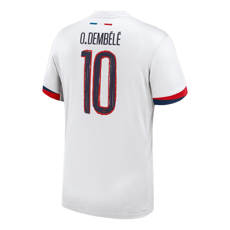 O.DEMBÉLÉ #10 PSG Away Soccer Jersey 2024/25 - UCL