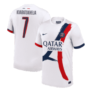 KVARATSKHELIA #7 PSG Away Soccer Jersey 2024/25 - UCL