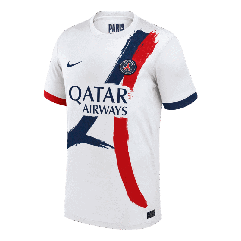 KVARATSKHELIA #7 PSG Away Soccer Jersey 2024/25 - UCL