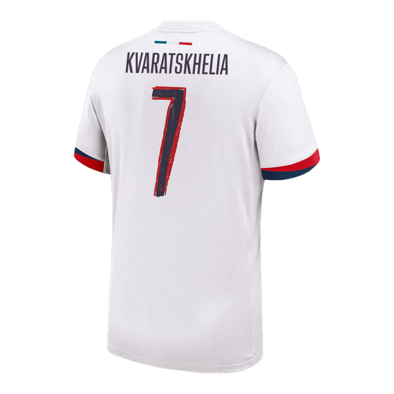 KVARATSKHELIA #7 PSG Away Soccer Jersey 2024/25 - UCL