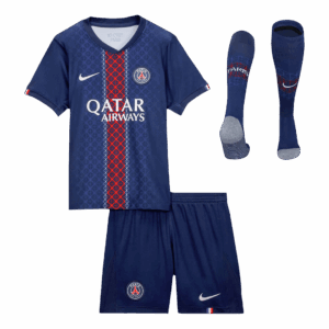 PSG Home Kids Soccer Jerseys Full Kit 2025/26