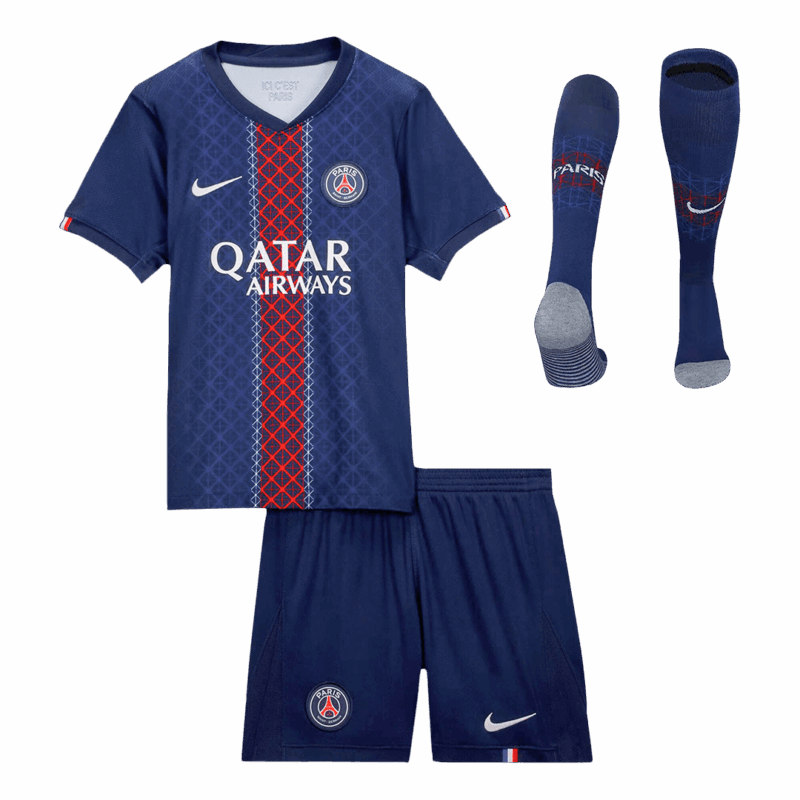 PSG Home Kids Soccer Jerseys Full Kit 2025/26