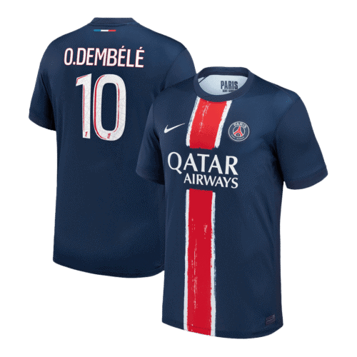 O.DEMBÉLÉ #10 PSG Home Soccer Jersey 2024/25