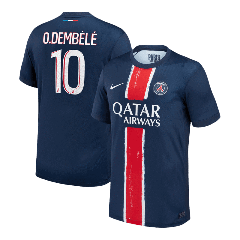 O.DEMBÉLÉ #10 PSG Home Soccer Jersey 2024/25