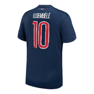 O.DEMBÉLÉ #10 PSG Home Soccer Jersey 2024/25 -UCL