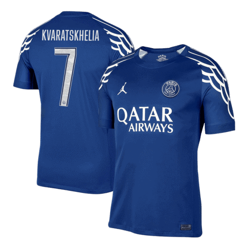 KVARATSKHELIA #7 PSG Fourth Away Soccer Jersey 2024/25 -UCL