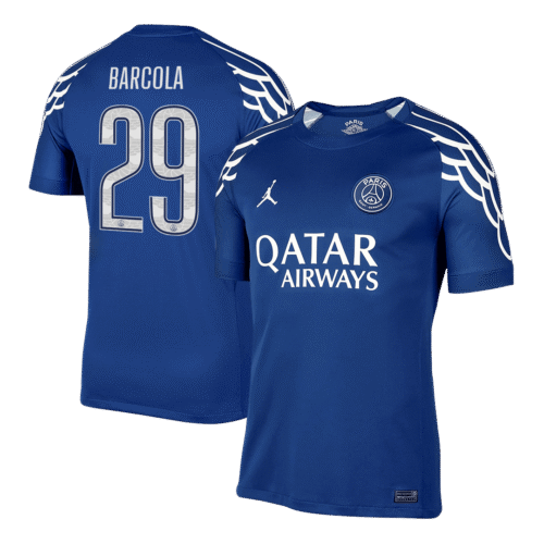 BARCOLA #29 PSG Fourth Away Soccer Jersey 2024/25 -UCL