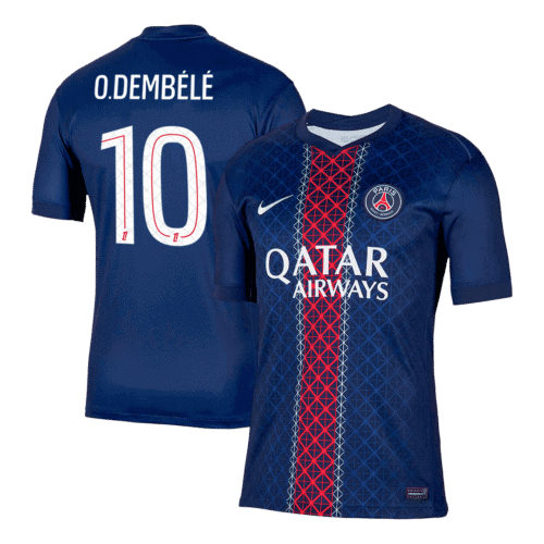 O.DEMBÉLÉ #10 PSG Home Soccer Jersey 2025/26