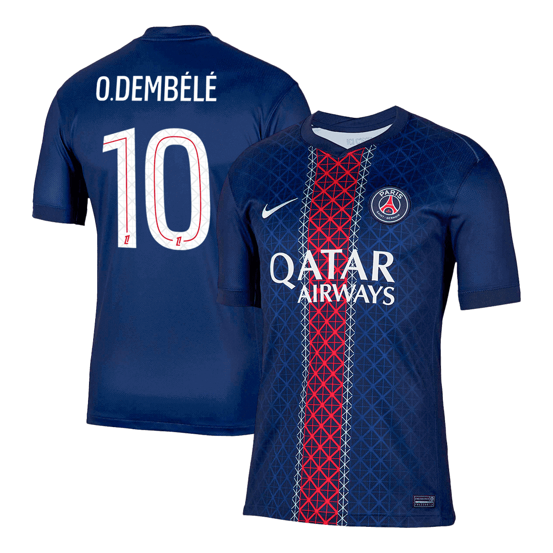 新品未使用 パリ・サンジェルマン O. Dembélé 10 25-26 パリ・サンジェルマン ホーム ユニホーム 10番 O.DEMBELE