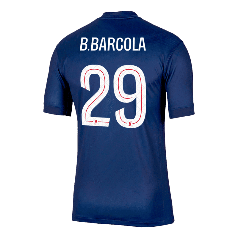 B.BARCOLA #29 PSG Home Soccer Jersey 2025/26