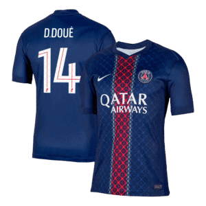 D.DOUÉ #14 PSG Home Soccer Jersey 2025/26