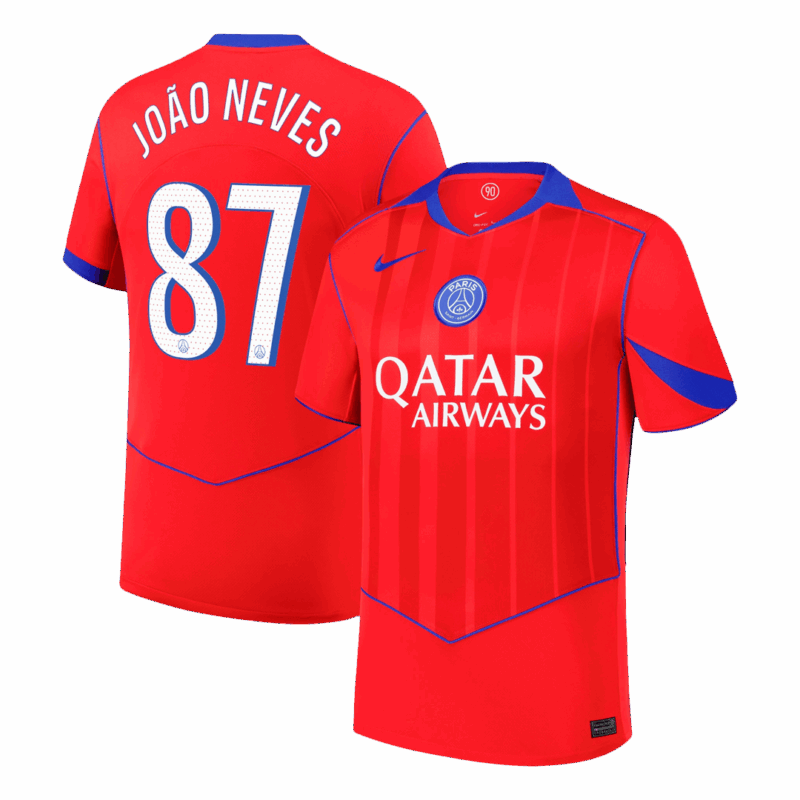 PSG JOÃO NEVES #87 Third Away Soccer Jersey 2025/26