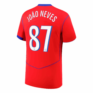 PSG JOÃO NEVES #87 Third Away Soccer Jersey 2025/26