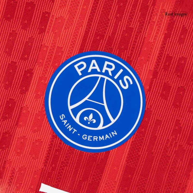 O.DEMBÉLÉ #10 Authentic PSG Third Away Soccer Jersey 25/26 Red