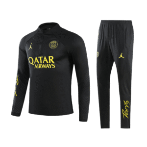 PSG 1/4 Zip Tracksuit 2023/24 Kids Black
